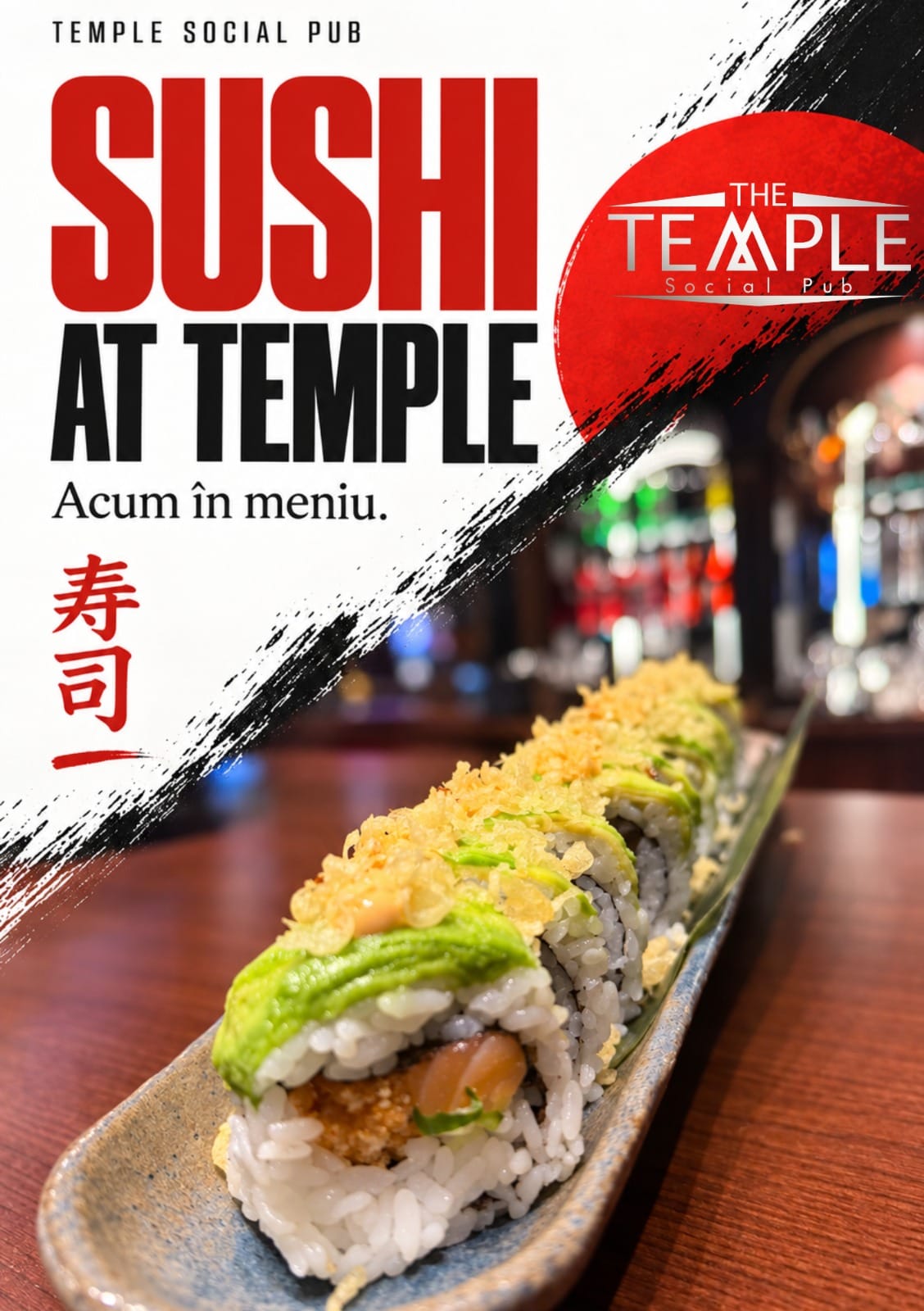 Sushi is now on the menu la Social Pub